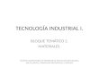 Tecnología industrial 1. Materiales