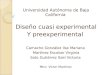 Presentacion Cuasi Y Pre Experimental