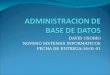Administracion de base de datos