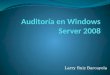 Auditoría en windows server 2008