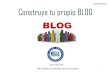 Seminario - Construye tu propio Blog