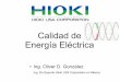 Calidad de energia presentación hioki usa mexico