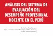 Análisis del Sistema de Evaluación del Desempeño Docente en el Perú