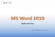 Sesión12 aplicaciones en ms word