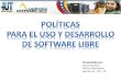 Políticas del software libre