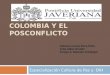 Colombia y el posconflicto