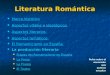 Literatura Del Romanticismo