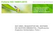 ISO 14001: REQUISITOS DEL SISTEMA DE GESTIÓN AMBIENTAL: Planificación. Aspectos Ambientales. Parte I