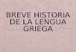 Historia llengua grega