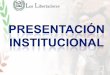 Presentacion institucional pedagogía de la lúdica