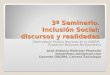 III Seminario "Inclusión Social: discursos y realidades"
