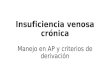 Insuficiencia venosa crónica1