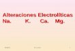 Alteraciones electrolíticas 2012