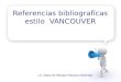 Ref.bibliog.estilo Vancouver