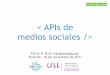APIs de medios sociales