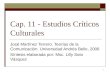 Cap.11 Estudios CríTico Culturales