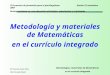 Ed. Secundaria. Carmen Arese y Pilar Escutia.Metodología y materiales de Matemáticas en el CI