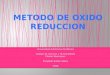 Metodo de oxido reduccion