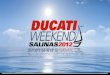 Ducati weekend 2012  programacion