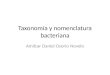 Taxonomía y nomenclatura bacteriana