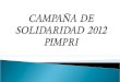 Campaña de solidaridad 2012