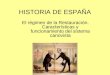 La España de la restauración: el sistema canovista