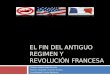 Fin del antiguo regimen y revolucion francesa