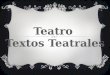 Teatro Textos teatrales