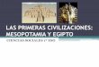 LAS PRIMERAS CIVILIZACIONES, MESOPOTAMIA Y EGIPTO