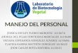 Organización y manejo de personal: laboratorios biotecnología vegetal