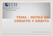 notas de credito y  debito