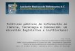 Políticas públicas de información en Ciencia Tecnología e Innovación: un recorrido legislativo e institucional en México