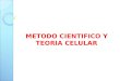 Método científico y teoría celular