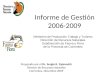 Dirección de Recursos Naturales - Informe de Gestión 2006-2009