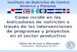 Dra. Ana Victoria Roman  - incidencia en indicadores de nutricion