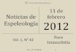 Noticias de espeleología 20120211