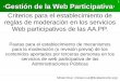 Criterios de Moderación para servicios de web participativa de las Administraciones Públicas