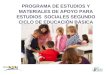 Plan De Estudios Sociales. Segundo Ciclo