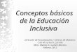 Sobre educación inclusiva