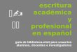 Escritura académica y profesional en español en biblioteca.etsit