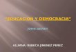 educacion y democracia - john dewey
