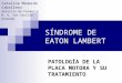 Síndrome de Eaton Lambert. Patología de la placa motora y su tratamiento