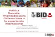 Política docente: Prioridades para Chile en base a la experiencia internacional