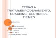 Empoderamiento coaching y gestión del tiempo 301002