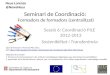 Seminari de coordinació 6-PILE (Sostenibilitat - Transferència)