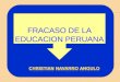 Educacion peruana fracaso