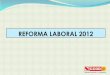 Esquema reforma laboral 2012