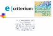 Presentación e-Criterium en PodCampBarcelona 2010