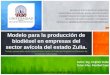 Modelo para la producción de biodiésel en empresas del sector avícola del estado Zulia