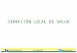 Informe de Gestion Dirección Local de Salud, 2014-I